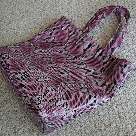 Consuela Purple Snake Grab N Go Large Tote - Picture 4 of 16